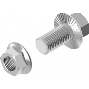 Śruba z nakrętką SKK 8x14mm /100szt./ SKKM8x14 650452 BAKS (650452)