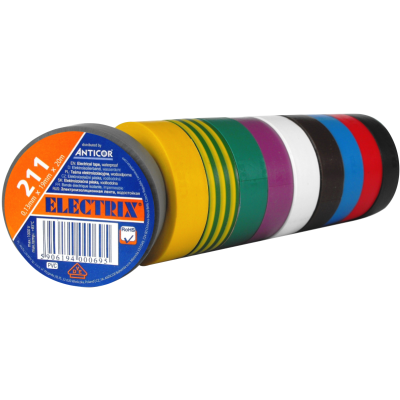 Taśma izlacyjna ELECTRIX MIX 19mm/20m 10 szt. ANTICOR (PE-21120T0-0019020)