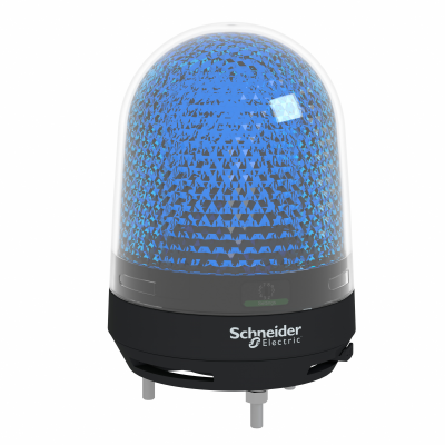 Harmony XVR Sygnalizator świetlny z brzęczkiem niebieski fi100 70-90 dB zintegrowany LED 12-24V DC XVR3B06S SCHNEIDER (XVR3B06S)