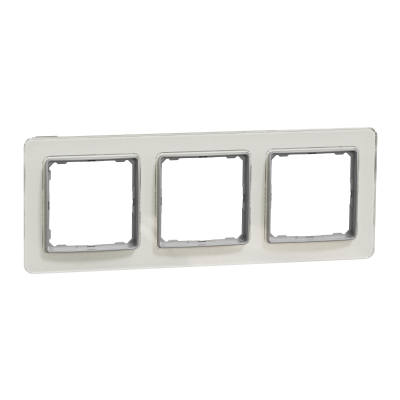 Sedna Design & Elements Ramka potrójna szkło białe efekt szkła SDD360803 SCHNEIDER (SDD360803)