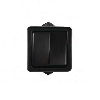 TEKNO Łącznik świecznikowy 250V czarny IP54 27352 KANLUX (27352)