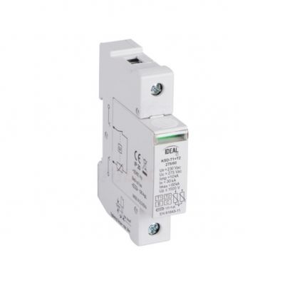 Ogranicznik przepięć B+C Typ 1+2 1P 30kA 1,5kV KSD-T1+T2 275/60 1P 23923 KANLUX (23923)