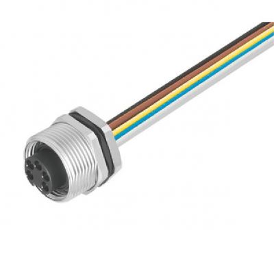 WEIDMULLER SAIE-7/8B-5-0.5U-PG13.5 Wtyczka okrągła, wbudowana (z kablem), złącze żeńskie, 7/8", Liczba biegunów: 5, 0.5 m, Dławnice kablowe: PG 13,5, 0.75 mm² 1374030000 /1szt./ (1374030000)