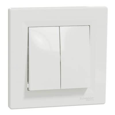Asfora przycisk podwójny zwierny biały EPH1100121 SCHNEIDER (EPH1100121)
