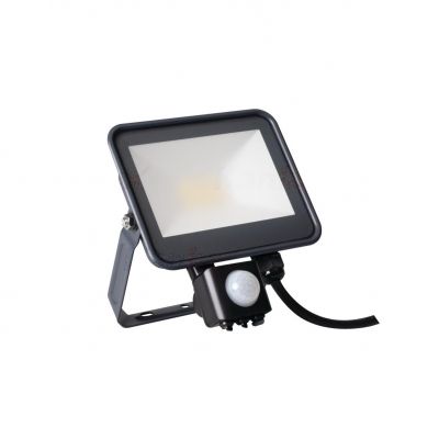 Projektor LED z czujnikiem ruchu PIR IQ-LED FL-20W-NW-SE 2300lm 4000K barwa neutralna IP44 czarny 33886 KANLUX (33886)