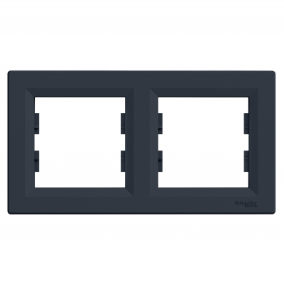 Asfora ramka podwójna 2-krotna pozioma antracyt EPH5800271 SCHNEIDER (EPH5800271)
