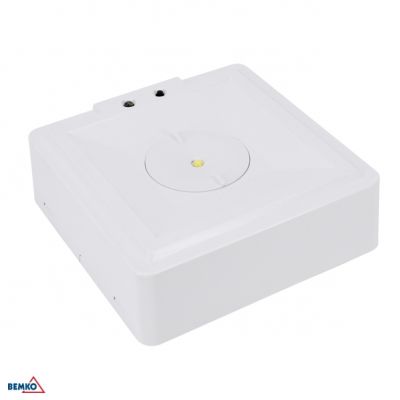 OPRAWA AWARYJNA SKALER KWADRATOWA 3W BEZ SOCZEWKI IP40 AUTOTEST 3H CNBOP BEMKO (C91-SKL-S-3SX-AT3H-CNBOP)