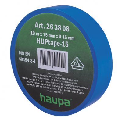 Taśma izolacyjna VDE 19 mm x 25 m niebieska 263910 HAUPA (263910)