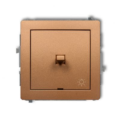 KARLIK DECO Przycisk zwierny /światło/ w stylu amerykańskim złoty metalik 8DWPUS-5 (8DWPUS-5)