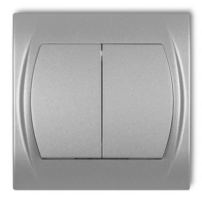 KARLIK LOGO Łącznik podwójny świecznikowy podświetlany srebrny metalik 7LWP-2L (7LWP-2L)