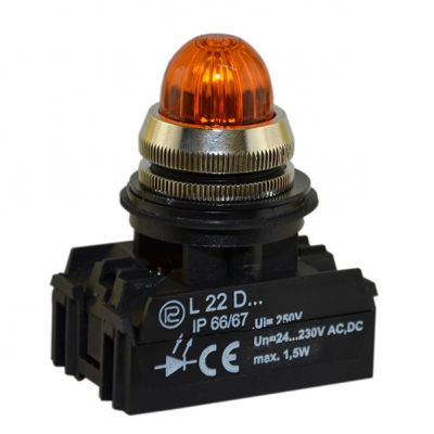 Lampka L22G/24V/W3 żółta (W0-L-L22G/W3 G)