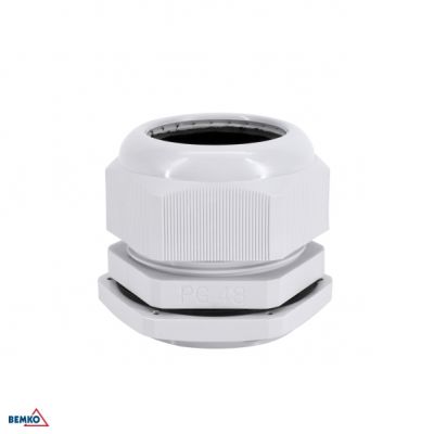 DŁAWNICA KABLOWA SZARA PG-48 (OPK. 10SZT.) BEMKO (E45-DK-PG-48-S/1)