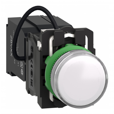 Harmony XB5 Lampka sygnalizacyjna biała LED 400V plastikowa typowa XB5AV5B1 SCHNEIDER (XB5AV5B1)