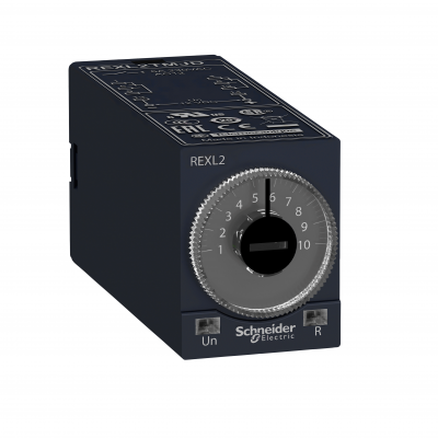 Zelio Time Przekaźnik czasowy wtykowy funkcja 1C/O 24VDC REXL2TMBD SCHNEIDER (REXL2TMBD)