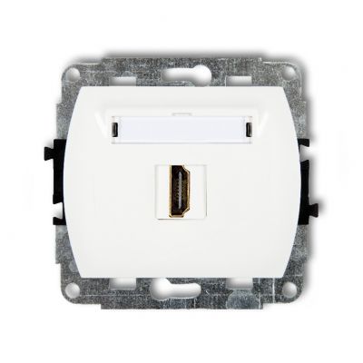 KARLIK TREND Gniazdo pojedyncze HDMI 2.0, 4K biały HDMI-1 (HDMI-1)
