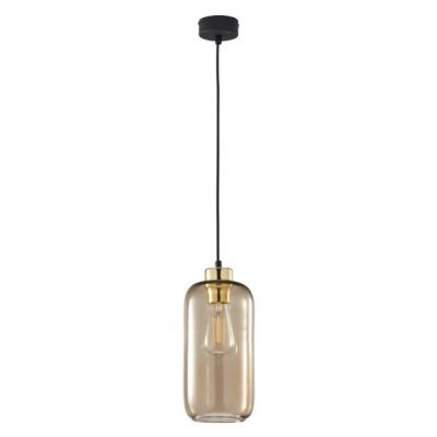 Lampa wisząca minimalistyczna Marco E27 czarno/złota loft 3314 TK Lighting (3314)