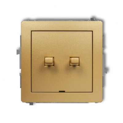 KARLIK DECO Przycisk zwierny żaluzjowy w stylu amerykańskim złoty 29DWPUS-8 (29DWPUS-8)