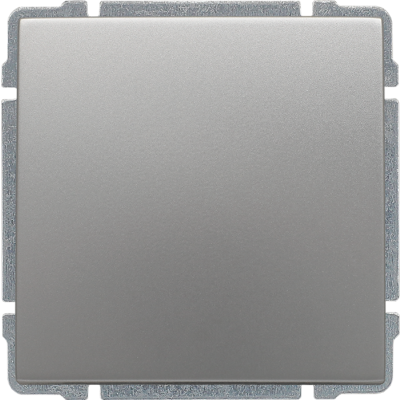 KOS 66 ; Łącznik pojedynczy z klawiszem, bez ramki,  ALUMINIUM (664011)