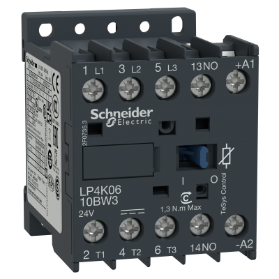 Stycznik mocy TeSys K 6A 3P 1Z cewka 110VDC zaciski skrzynkowe LP4K0610FW3 SCHNEIDER (LP4K0610FW3)