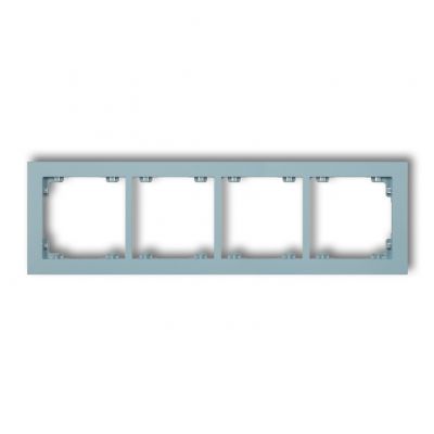 KARLIK DECO Ramka podczwórna z tworzywa DECO Pastel Matt lazurowa 48DR-4 (48DR-4)