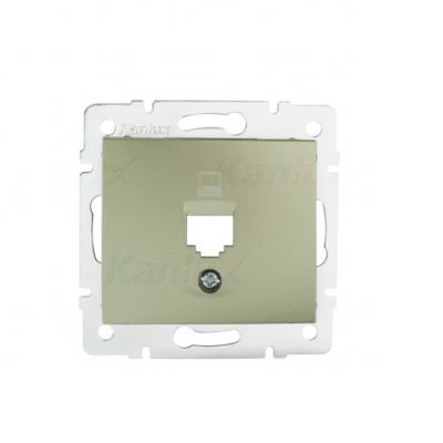 Adapter gniazda RJ45 DOMO 01-1399-050 szampański 25925 KANLUX (25925)