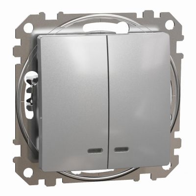 Sedna Design & Elements Łącznik świecznikowy z podświetleniem srebrne aluminium SDD113105L SCHNEIDER (SDD113105L)