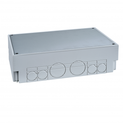 Optiline 45 forma do wylewek kwadratowa do puszek podłogowych 6/8 modułowych tworzywo ISM50330 SCHNEIDER (ISM50330)