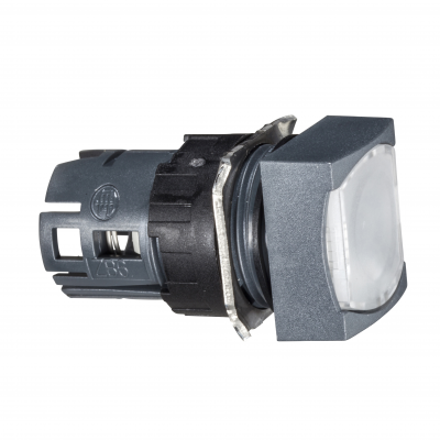 Harmony XB6 Przycisk płaski biały push push LED plastikowy kwadratowy ZB6CF1 SCHNEIDER (ZB6CF1)
