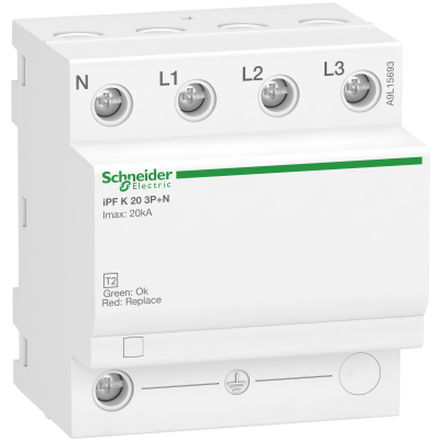 Ogranicznik przepięć Acti9 iPFK20-T2-3N 3P+N T2 20 kA A9L15693 SCHNEIDER (A9L15693)