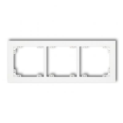 KARLIK DECO Ramka potrójna z tworzywa biała DR-3 (DR-3)