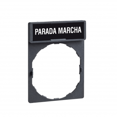 Harmony XB4 Ramka 30X40mm do mocowania etykiet o wymiarach 8X27mm /PARADA MARCHA/ ZBY2466 SCHNEIDER (ZBY2466)
