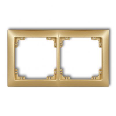 KARLIK DECO Ramka podwójna z tworzywa DECO Soft złoty 29DRSO-2 (29DRSO-2)