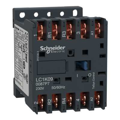 Stycznik mocy TeSys K AC1 20A 4P 2Z 2R cewka 230VAC LC1K090087P7 SCHNEIDER (LC1K090087P7)