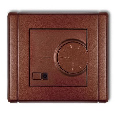 KARLIK FLEXI Elektroniczny regulator temperatury z czujnikiem powietrznym brązowy metalik 9FRT-2 (9FRT-2)
