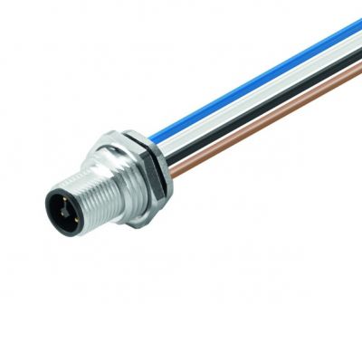 WEIDMULLER SAIE-M12S-4-T-0.2U-HW Wtyczka okrągła, wbudowana (z kablem), M12, Liczba biegunów: 4, 0.2 m, Dławnice kablowe: M 16 1542620000 /1szt./ (1542620000)