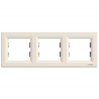 Asfora ramka potrójna 3-krotna pozioma kremowy EPH5800323 SCHNEIDER (EPH5800323)