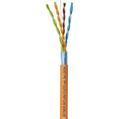 BiTLAN F/UTP 4x2x24AWG (0,5) cat. 5e 200MHz LSOH Bezhalogenowy kabel do sieci teleinformatycznych, ekranowany BITNER (TI0009)