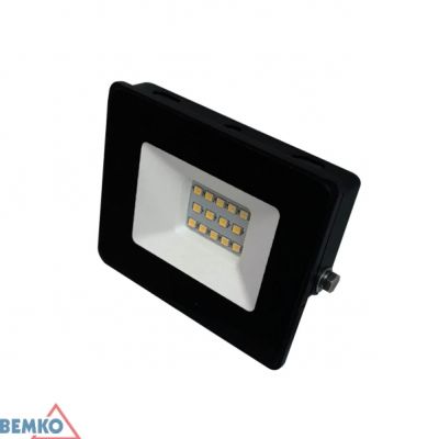 NAŚWIETLACZ LED SMD KASTEL 10W 4000K   800LM IP65 CZARNY C64-LFK-010BL-4K BEMKO (S-C64-LFK-010BL-4K)