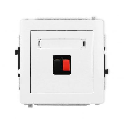 KARLIK DECO Gniazdo pojedyncze głośnikowe biały mat 25DGG-1 (25DGG-1)