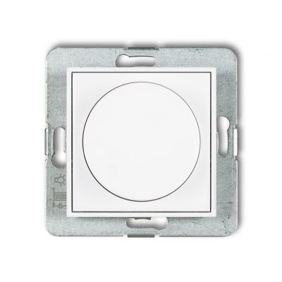 KARLIK MINI Elektroniczny regulator oświetlenia przycisk-obrót do lamp LED biały mat 25MRO-2 (25MRO-2)