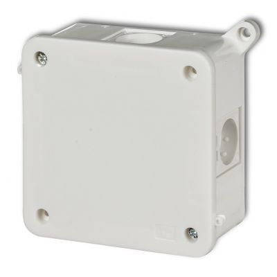 KARLIK Puszka instalacyjna hermetyczna bez złączek 100x100mm biała PHS-5 (PHS-5)