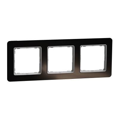 Sedna Design & Elements Ramka potrójna szkło czarne efekt szkła SDD361803 SCHNEIDER (SDD361803)
