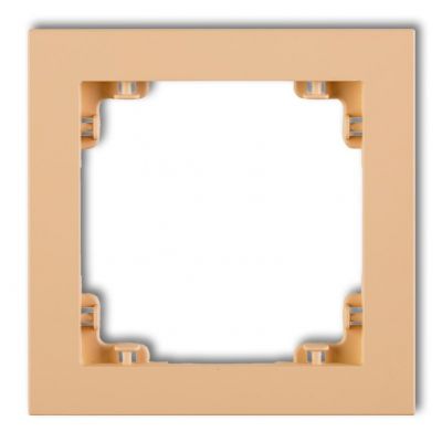 KARLIK DECO Ramka pojedyncza z tworzywa DECO Pastel Matt brzoskwiniowa 45DR-1 (45DR-1)