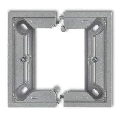 KARLIK DECO / MINI Puszka natynkowa pojedyncza, składana DECO, MINI srebrny metalik 7DPU-1 (7DPU-1)