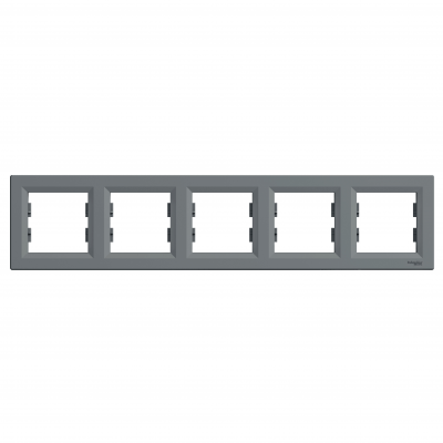 Asfora ramka pięciokrotna 5-krotna pozioma stal EPH5800562 SCHNEIDER (EPH5800562)