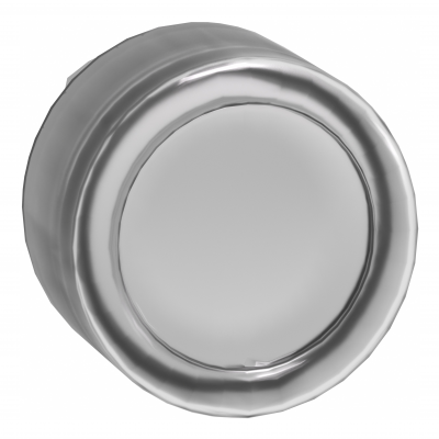 Harmony XB4 Przycisk płaski z samopowrotem LED okapturzona biała metalowa ZB4BW513 SCHNEIDER (ZB4BW513)