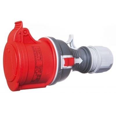 Gniazdo przenośne 32A 4P 400V czerwone TWIST GPP 32/4 IP44 921876 ELEKTROMET (921876)