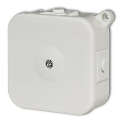 KARLIK Puszka instalacyjna hermetyczna ze złączkami 80x80mm biała PHS-1 (PHS-1)