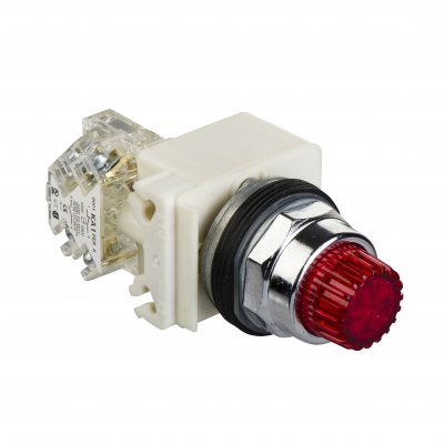 Harmony 9001K Przycisk zielony LED 600V AC 10A fi30 9001K2L35RH13 SCHNEIDER (9001K2L35RH13)