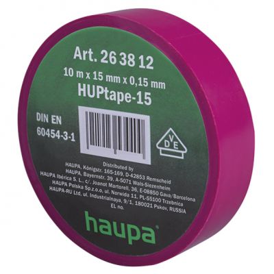 Taśma izolacyjna VDE 15 mm x 10 m lfioletowa 263812 HAUPA (263812)